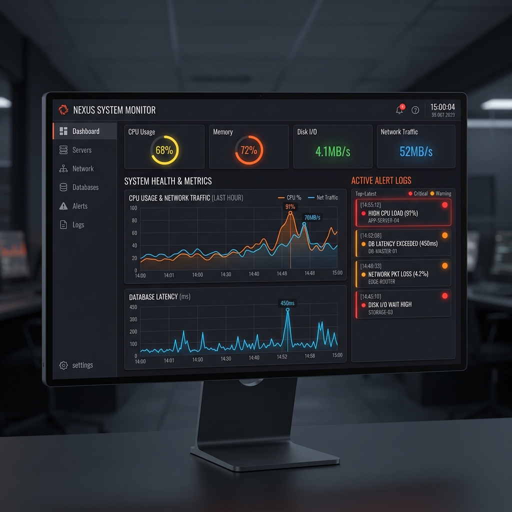 AlertPro AI monitoring dashboard screenshot