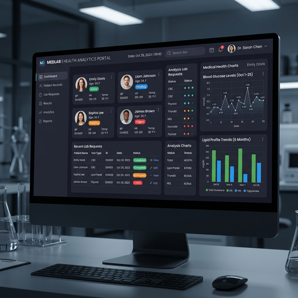 MedLabPro medical portal screenshot